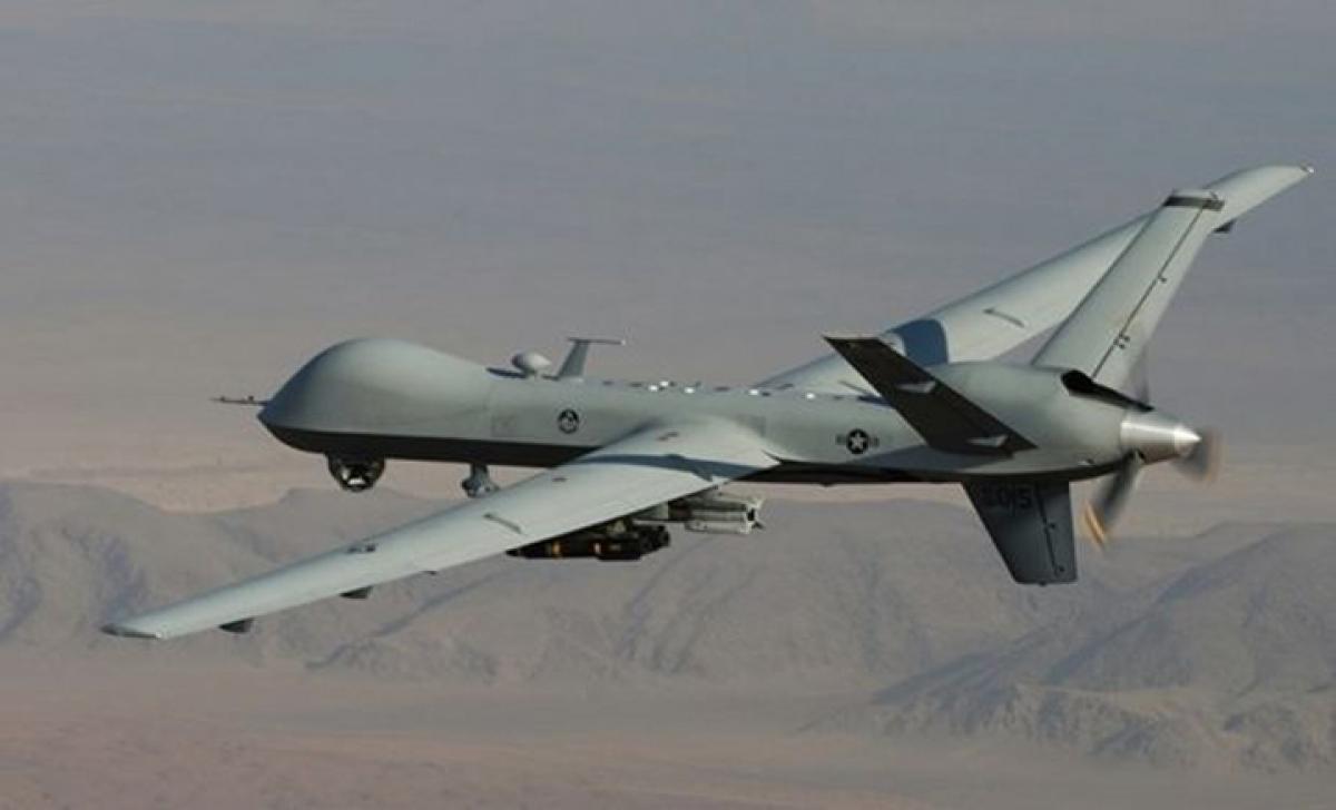 A drone strike in southern province of Afghanistan bordering Pakistan kills 12 Taliban